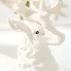 20.5" Resin Frozen Forest Flocked Deer
