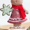 8.5" Resin Gingerbread Couple with Cookies