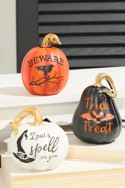 4.3" Resin Halloween Pumpkin