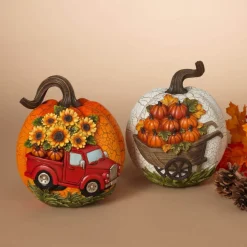 8.8” Resin Harvest Pumpkin