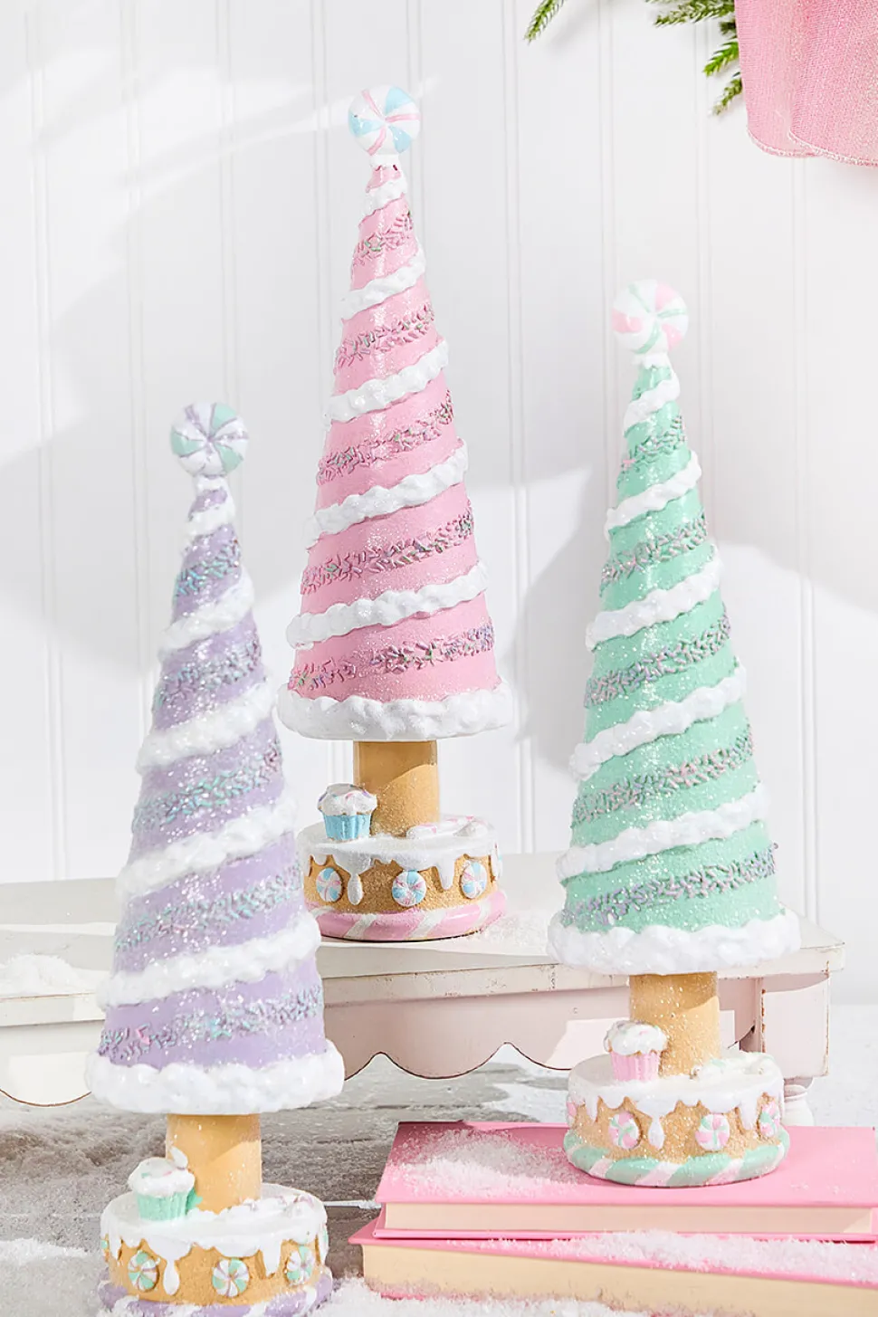 15" Resin Holiday Candy Tree
