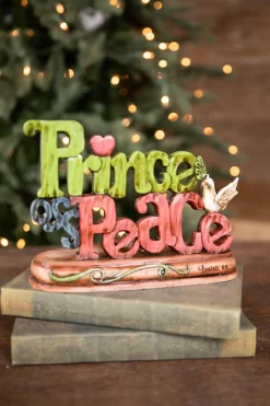 10.25” Resin Inspirational Prince of Peace Candle Holder