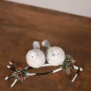 9” Resin/Metal Elegant Birds on Branch