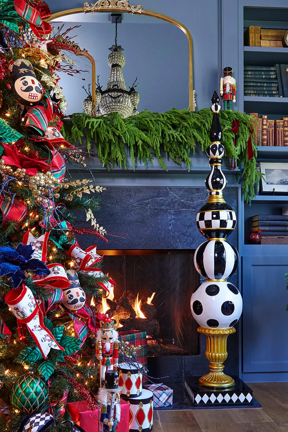 71.5” Resin Nutcracker Finial Decoration