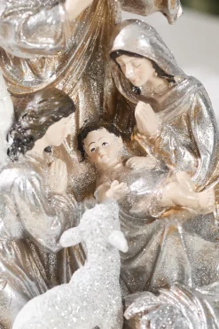 13.5" Resin Renaissance Holy Night Scene
