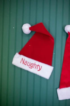 22” Reversible Santa Hat “Naughty” and “Nice”