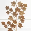 32” Rose Gold Glitter Leaf Stem