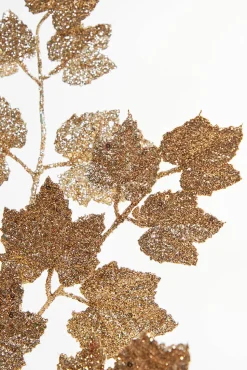 32” Rose Gold Glitter Leaf Stem
