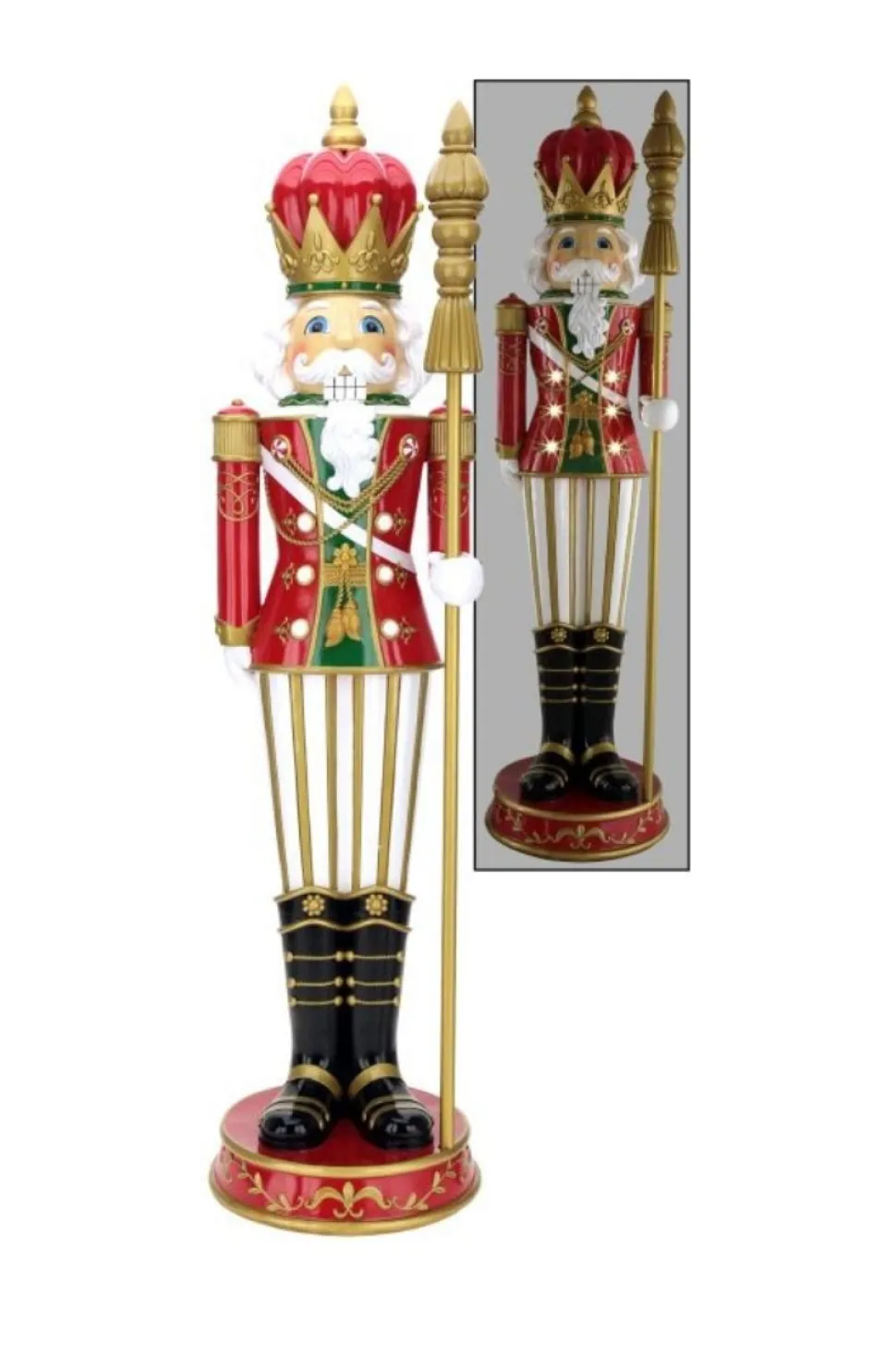 48" Royal Nutcracker with LED - Mark Roberts