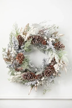 24" Rustic Christmas Wreath