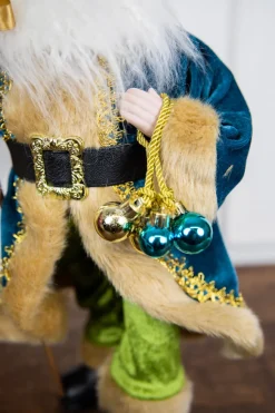 18” Santa Figure - Blue Coat