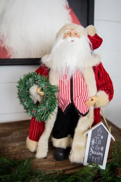 16” Santa Figure "Tis The Season" Sign