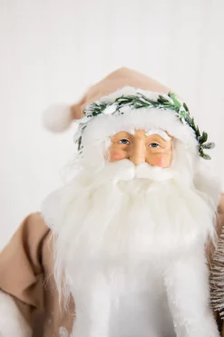 19” Santa Figure with Snowflake & Tree
