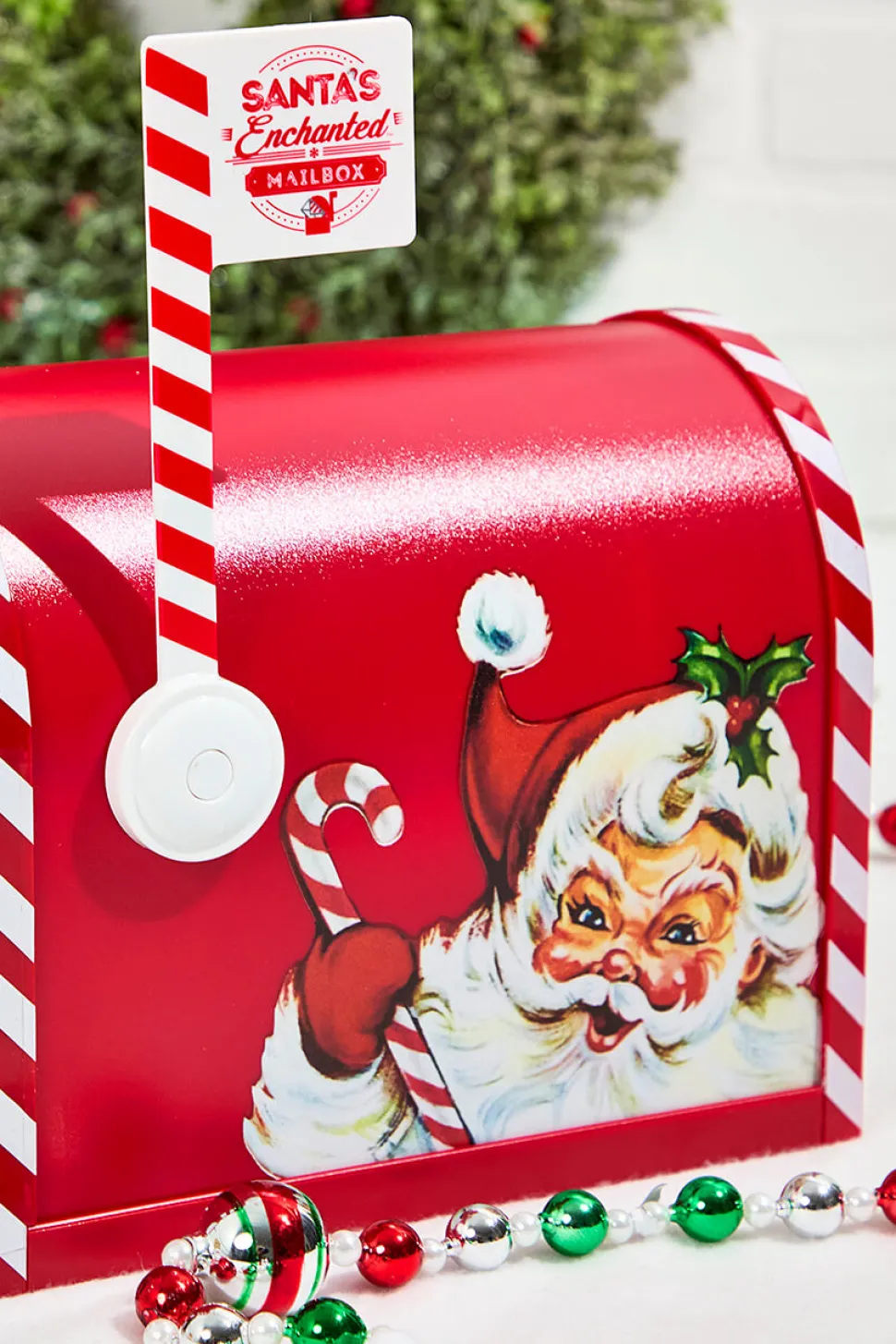 10" Santa's Enchanted Mailbox - Red