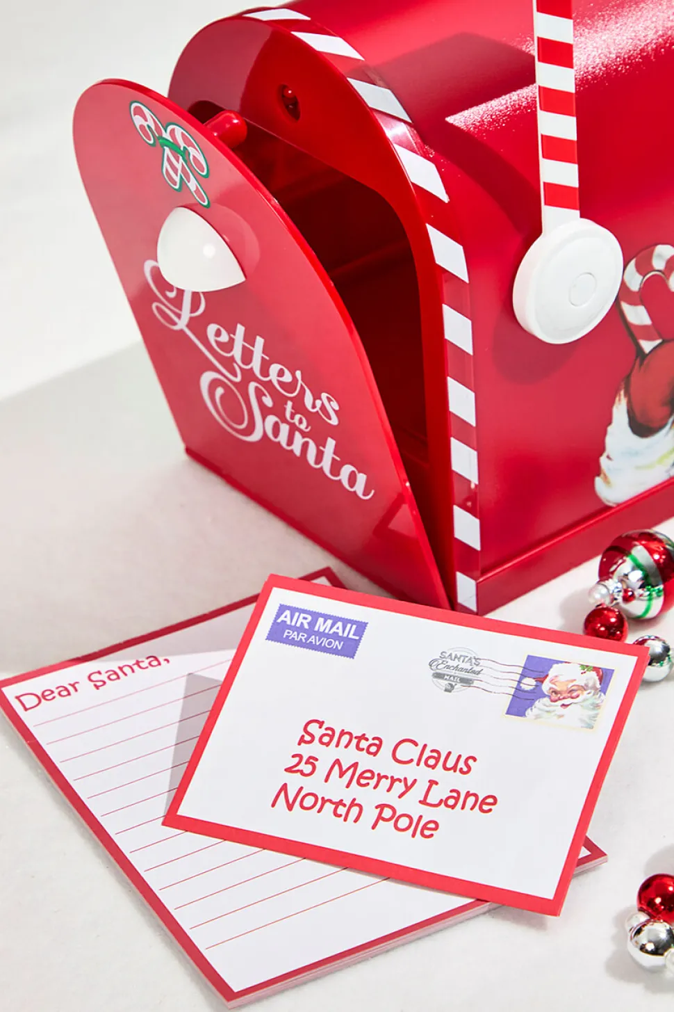 10" Santa's Enchanted Mailbox - Red