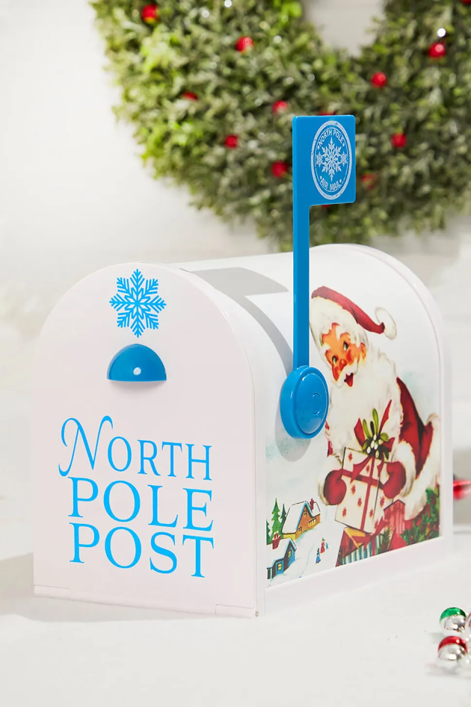 10" Santa's Enchanted Mailbox - White