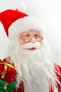 20" Santa Standing on a Gift Box
