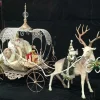 40" Santa with Carriage and Deer - Mark Roberts