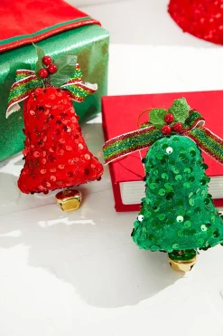 7" Sequin Bell Ornament