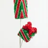 28" Sequin Gift Box Spray