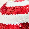 6" Sequin Stripe Ball Ornament