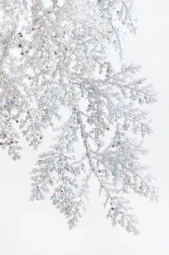 6' Silver Bling Bling Cedar Garland