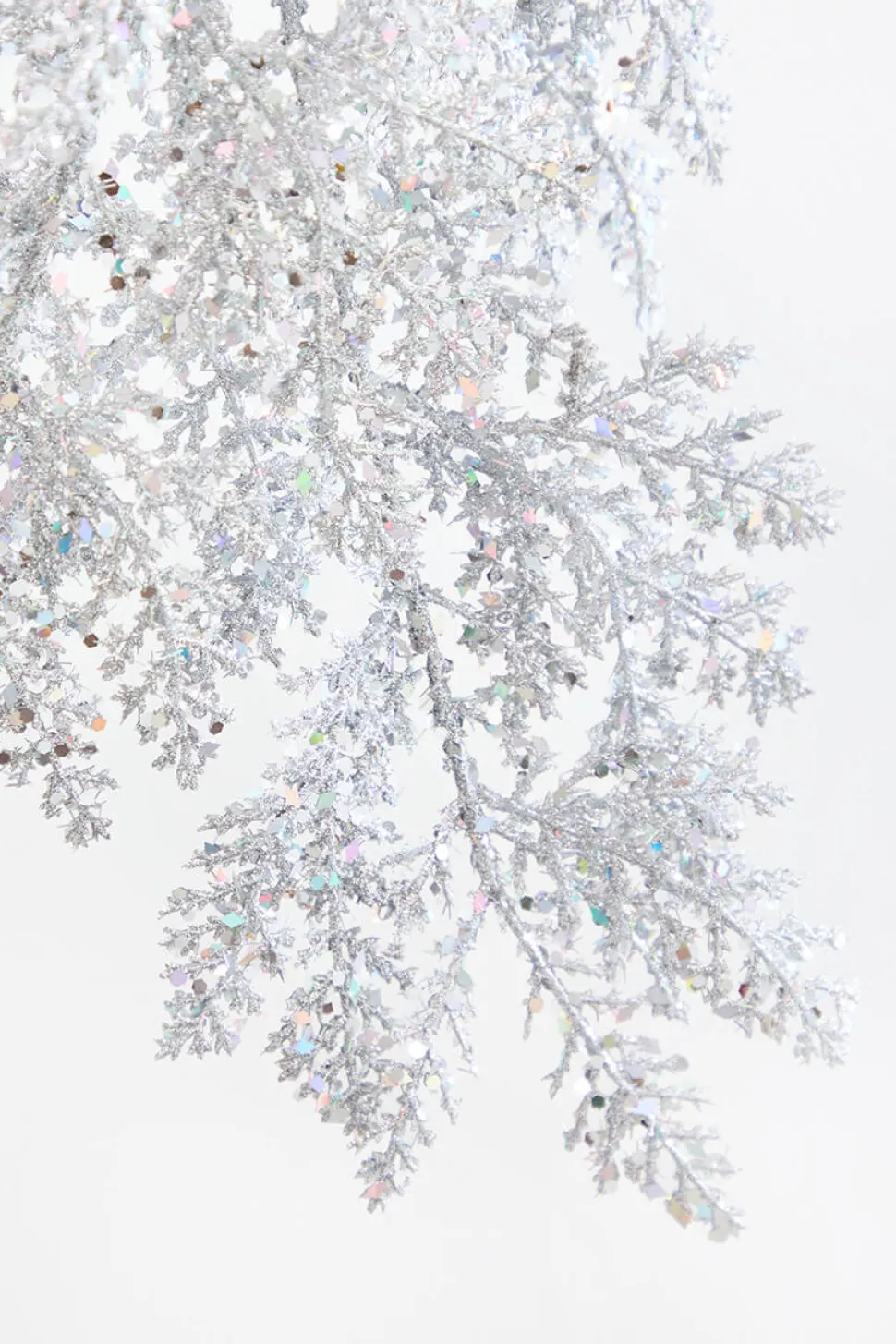 6' Silver Bling Bling Cedar Garland