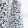 Silver Bottle Brush Trees - Set of 3
