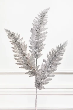 35" Silver Fern Spray