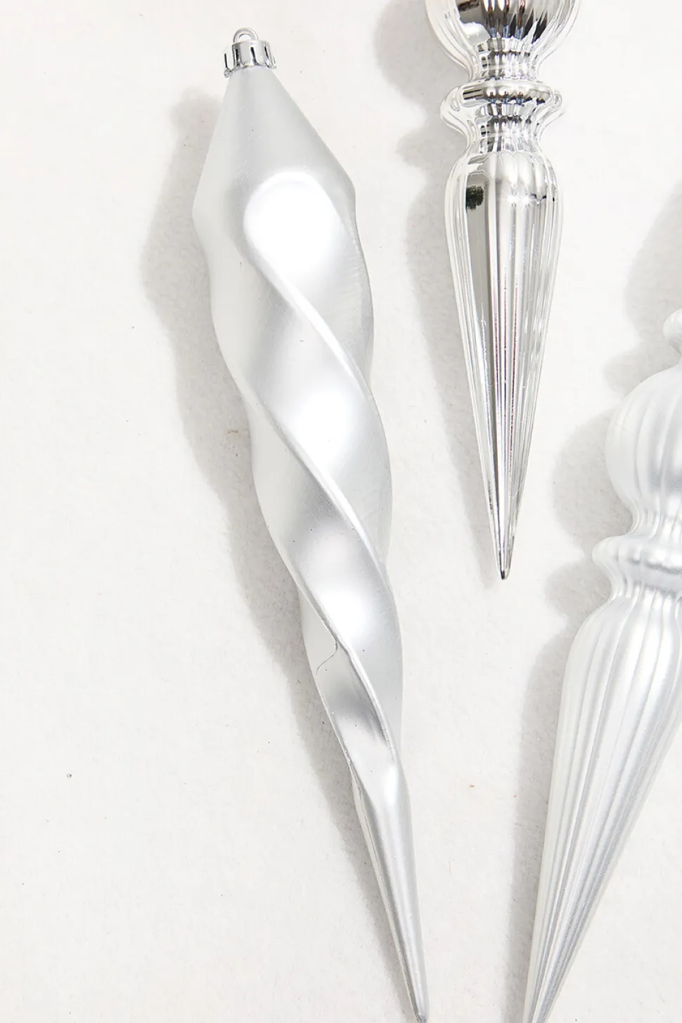 12" Silver Finial Boxed - Set of 4