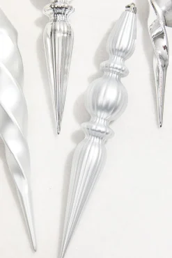 12" Silver Finial Boxed - Set of 4