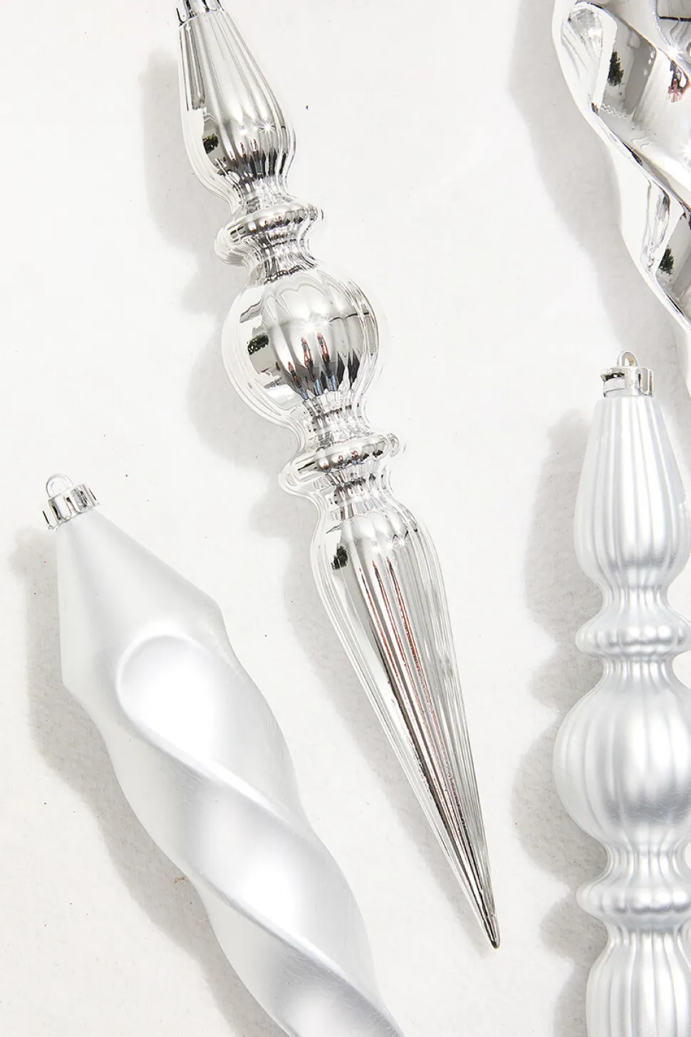12" Silver Finial Boxed - Set of 4