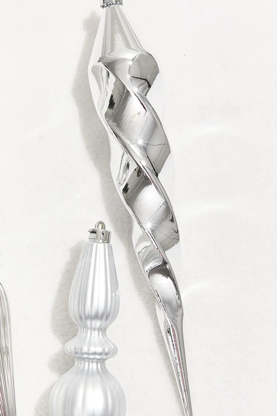 12" Silver Finial Boxed - Set of 4