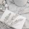 30” Silver Glitter Berry Spike/Twig Christmas Spray