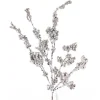 18” Silver Glitter Dew Berry Spray