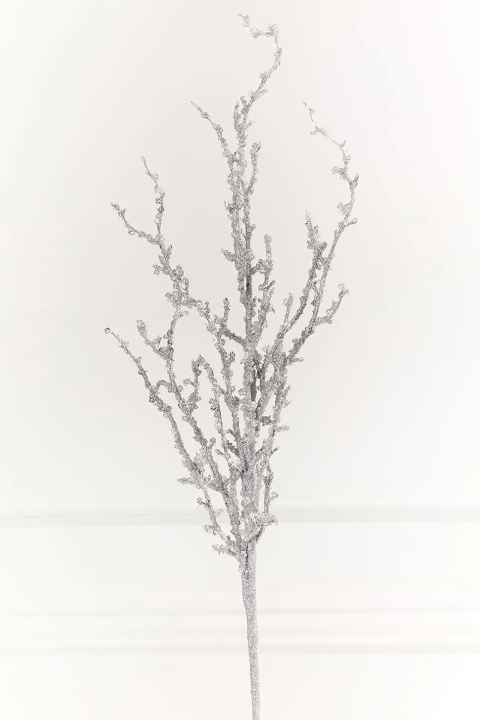 32" Silver Iced Sequin Bead Spray