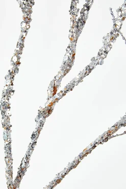 43” Silver Sequin Branch