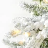 9' Snowcrest Pencil Pine Artificial Christmas Tree with 700 Color-Changing Lights