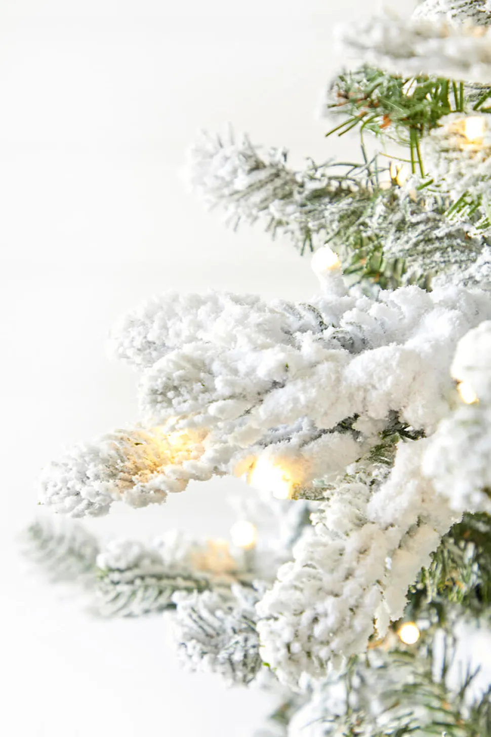 9' Snowcrest Pencil Pine Artificial Christmas Tree with 700 Color-Changing Lights
