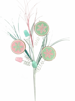 30” Snowflake Cookie Gumdrop Spray