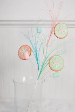 30” Snowflake Cookie Gumdrop Spray