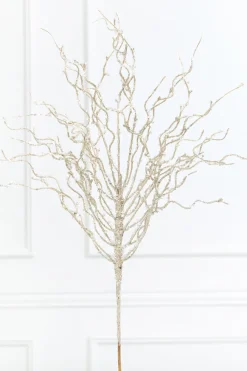 34" Snow Glitter Twig Branch