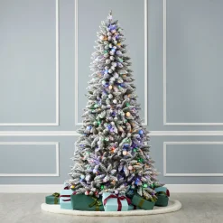 6.5' Snow Kissed Pine Tree with 350 Multicolor LED Lights