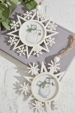 6" Snowman Plywood Ornament