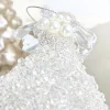 Snow Speckled Glass Ornament