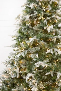 7.5' Snow Tip Aspen with 650 LED Lights
