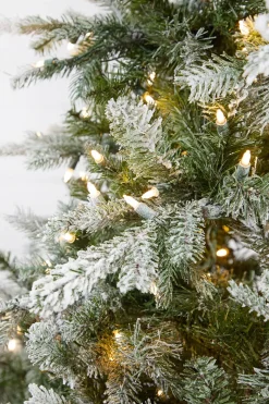 7.5' Snow Tip Aspen with 650 LED Lights