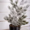 24" Snow Tree in Black Container