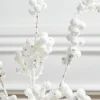 18” Snowy White Glitter Dew Berry Christmas Spray