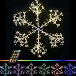 48" Sparkler Snowflake LED RGBWW